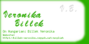 veronika billek business card